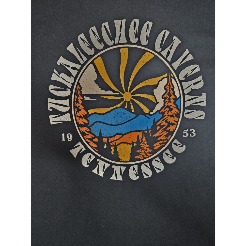 The Duck Company Tuckaleechee Caverns Tennessee Black T-Shirt Crew Neck M - Picture 2 of 6